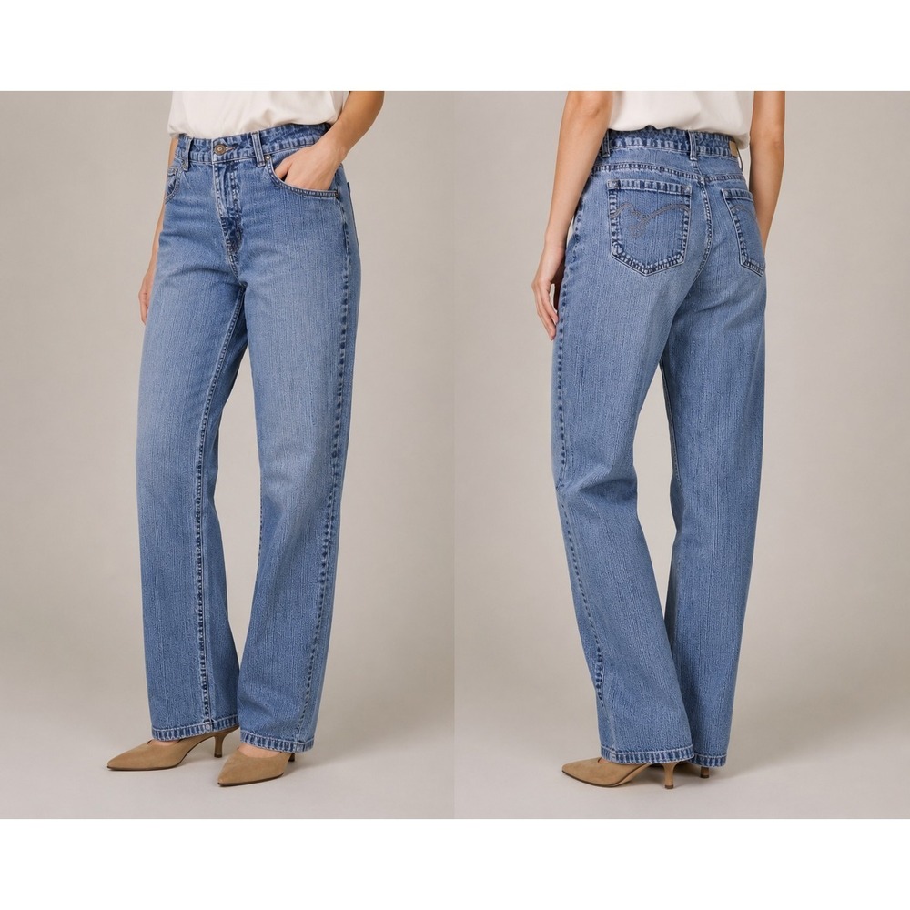 Bandolino Women's Bootcut Jeans Size 3 Light Wash Mid Rise Denim